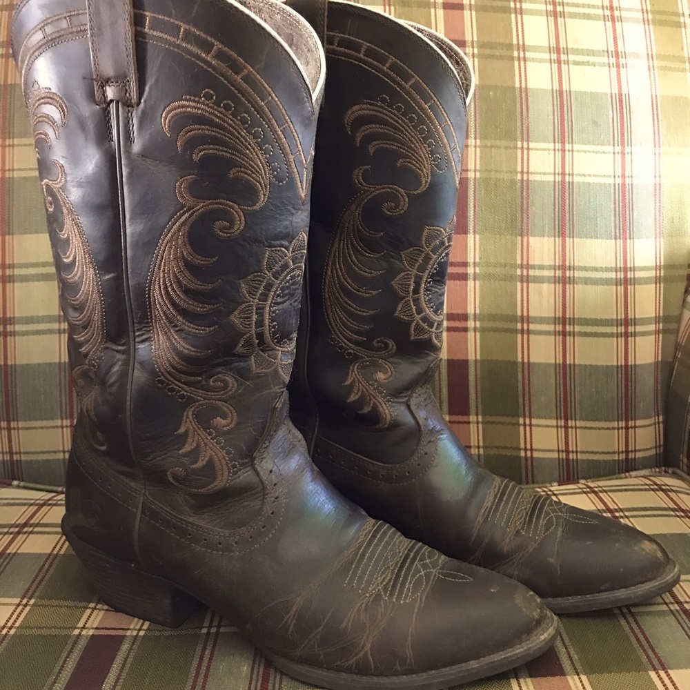 Ariat Magnolia Sunflower Stitch Cowboy Boot 8.5